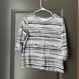 Faded striped top